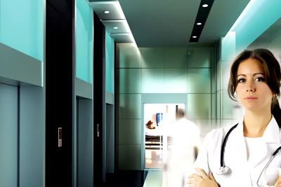 Hospital bed elevator